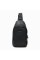 Мужская сумка-слинг кожаная JZ SB-JZK14034bl-black