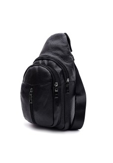 Чоловіча шкіряна сумка-слинг JZ SB-JZK1085bl-black