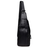 Чоловіча шкіряна сумка-слінг JZ SB-JZK16601-чорна