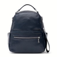 Женский кожаный рюкзак JZ SB-JZk12108n-navy