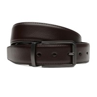 Ремень мужской кожаный JZ SB-JZC135-4086-3 Коричневый