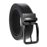 Ремень мужской кожаный 115-125x3.4 JZ SB-JZCV1023-4-black