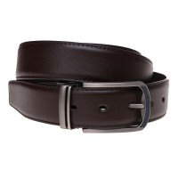 Ремінь чоловічий шкіряний 115-125x3.4 JZ SB-JZv1n058-3B-коричневий