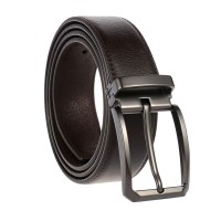 Ремень мужской кожаный 115-125x3.4 JZ SB-JZCV1026-3-brown