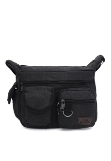 Мужская сумка текстильная JZ SB-JZC1SA6019bl-black