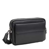 Мужская сумка кожаная JZ SB-JZK12030-3bl-black