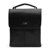 Мужская сумка кожаная с ручкой JZ SB-JZT1tr0029bl-black
