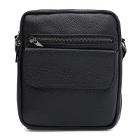 Мужская сумка кожаная JZ SB-JZk1801bl-black