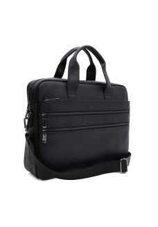 Мужская сумка кожаная JZ SB-JZK166458bl-black