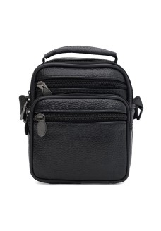 Мужская сумка кожаная JZ SB-JZK16685-1bl-black