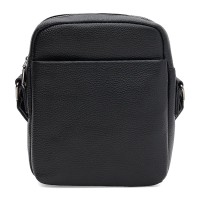 Мужская сумка кожаная JZ SB-JZK166365bl-black