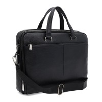 Мужская сумка кожаная JZ SB-JZK166442bl-black