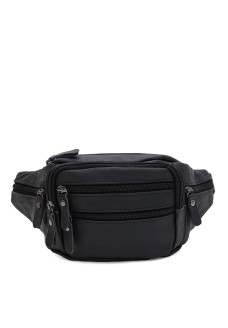 Сумка на пояс кожаная JZ SB-JZK1429f-black