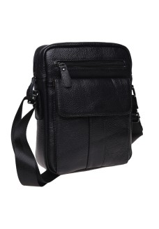 Мужская кожаная сумка через плечо JZ SB-JZK18154-black