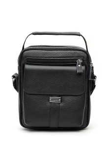 Мужская сумка с ручкой кожаная JZ SB-JZK18207bl-black