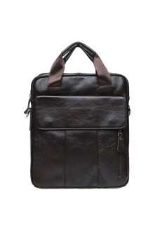 Чоловіча шкіряна сумка з ручками JZ SB-JZK18863-коричнева