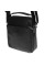 Чоловіча шкіряна сумка JZ SB-JZK16458a-black з практичними кишенями на блискавці та регульованим плечовим ременем