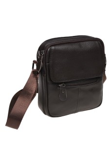 Мужская кожаная сумка на два отделения JZ SB-JZk11169-brown