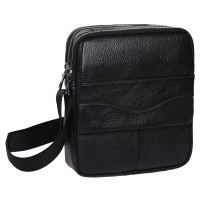 Чоловіча шкіряна сумка через плече JZ SB-JZK15206-black
