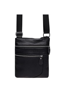 Чоловіча шкіряна сумка без клапана JZ SB-JZK1307-black