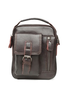 Мужская сумка кожаная с ручкой JZ SB-JZK11827-brown