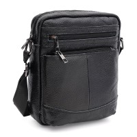 Мужская сумка кожаная JZ SB-JZK1133bl-black