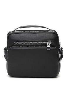 Мужская сумка кожаная с ручкой JZ SB-JZK12001-2bl-black