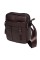 Мужская кожаная сумка JZ SB-JZK11169a-brown с двумя закрывающимися на молнию отделениями и множеством карманов