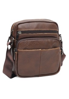 Мужская кожаная сумка через плечо JZ SB-JZK1230br-brown