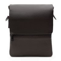 Мужская кожаная сумка с клапаном JZ SB-JZk12056br-brown