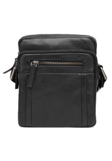 Мужская кожаная сумка на два отделения JZ SB-JZ1FSL-931-black