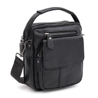 Мужская сумка кожаная JZ SB-JZK1035bl-black