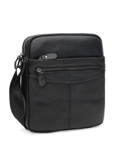 Мужская кожаная сумка без клапана JZ SB-JZK12217bl-black