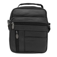 Мужская сумка кожаная JZ SB-JZK16683-3bl-black