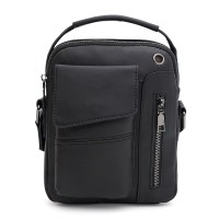 Мужская сумка кожаная JZ SB-JZK15802bl-black