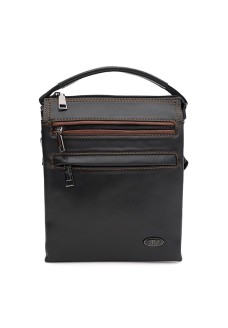 Чоловіча шкіряна сумка з ручкою JZ SB-JZT1tr0025blp-black