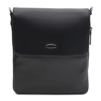 Мужская кожаная сумка с клапаном JZ SB-JZT1tr0028bl-black