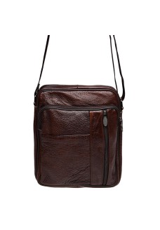 Мужская кожаная сумка через плечо JZ SB-JZK18450-brown