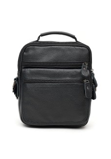 Чоловіча сумка з ручкою шкіряна JZ SB-JZK14141-black