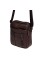 Мужская кожаная сумка JZ SB-JZK11169a-brown с двумя закрывающимися на молнию отделениями и множеством карманов