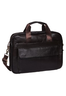 Сумка-портфель чоловіча шкіряна JZ SB-JZk11688-коричнева