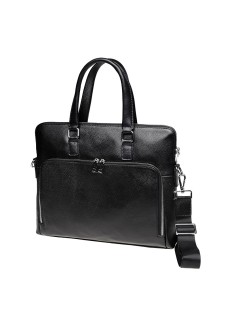 Мужская кожаная сумка JZ SB-JZK19227-black
