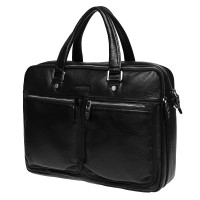 Мужская кожаная сумка JZ SB-JZ3703q11-black