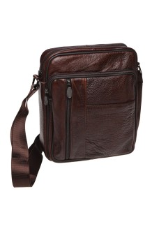 Мужская кожаная сумка через плечо JZ SB-JZK18450-brown