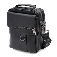 Мужская сумка кожаная JZ SB-JZT1DLUX-black