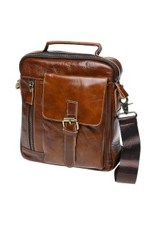 Мужская сумка кожаная JZ SB-JZK15027-brown