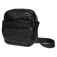 Мужская сумка кожаная JZ SB-JZK11030-black