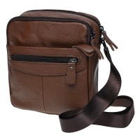 Мужская сумка на плечо Borsa Leather K11029-brown