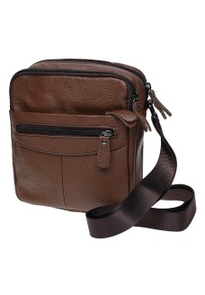 Мужская сумка на плечо Borsa Leather K11029-brown