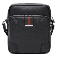 Мужская кожаная сумка премиум качества JZ SB-JZK16615B-black